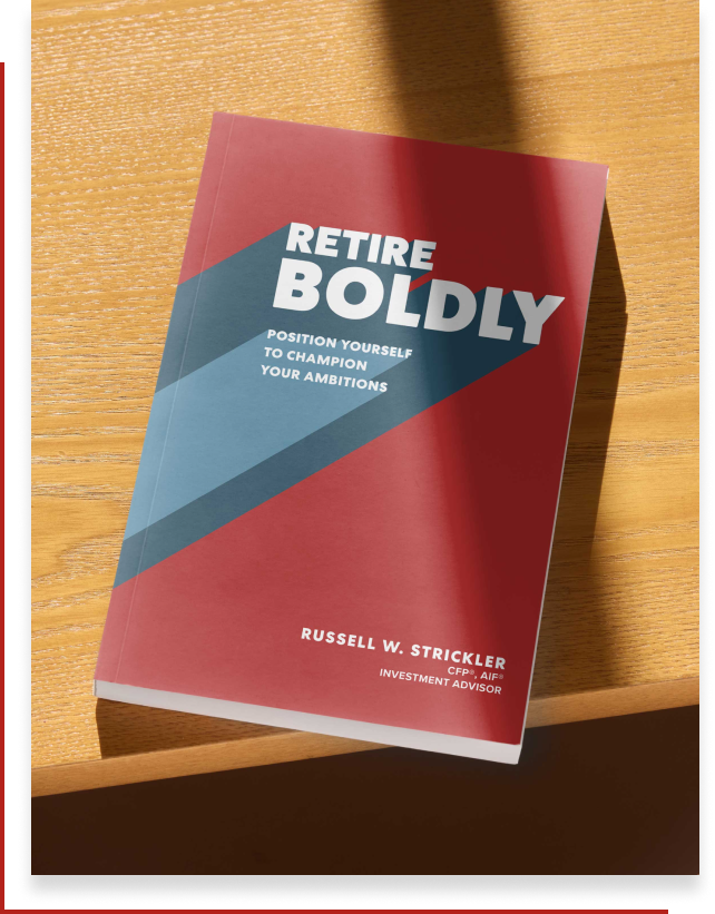 Mockup of "Retire Boldly: Position Yourself to Champion Your Ambitions” book